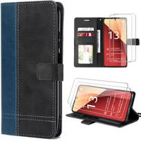Coque à Rabat - E.F.Connection - Redmi Note 13 Pro 4G - Bleu Marine - Cuir Synthétique - Aimantée