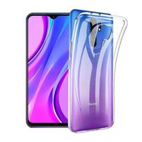 VCOMP - For Xiaomi Redmi 9 6.53 - UltraSlim Silicone gel Case and Perfect Fit - TRANSPARENT