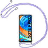 Case for Redmi Note 9 Pro - Xiaomi - Transparent Purple - Anti-Scratch - Thin - Lanyard Included