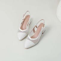 Krazing Pot Microfiber Slingback Spring Summer Size 43 Size 42 Women Air Mesh European Design Sandals 35 dramblio kaulas