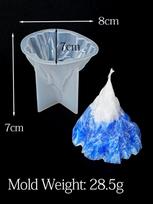 3D Iceberg Volcano Snow Mountain Silicone Mold Candle Making Supplies Tools DIY Handmade Soap Resin Crystal Ice Mould Home Decor gray