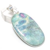 Ruby Fuchsite Handmade 925 Sterling Silver Jewelry Pendant 2.48  z4s44