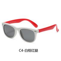 Tide Children'S Silicone Glasses Baby Polarized Sunglasses, Classic Uv Protection Sunglasses 802 Polarizer