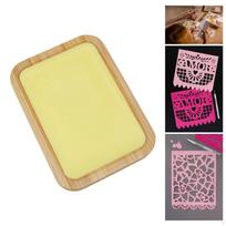 Papercraft Wax Plaque Engraving Tool Optiful in Handmade Paper 15cmx11cm