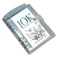 Envelope Challenge Binder with Clear Cover Monthly Money Saving Book for Easy and Fun Money Saving Goal 2.5/5/10K C gray