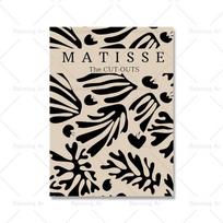Bauhaus Black  Beige Abstract Canvas Wall Art  Picasso  Matisse Inspired Trendy Poster for Living Room Home Decor 21cm×30cm NoFrame
