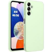 Case - BOOLING - for Samsung Galaxy A14 4G-5G - Liquid Silicone - Ultra Slim - Green žalia