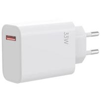 33W USB Charger - E.F.CONNECTION - for Xiaomi Redmi Note 14 13 12 - Fast Charging - Optimal Protection - USB-A balta