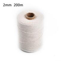 Minkšta ir lanksti medvilninė vytos virvės virvė makramė ir sienų dekorui 1mm 3mm 2mm