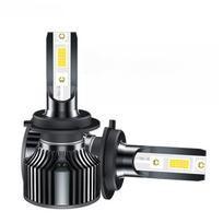 50W Car LED Headlight H1 H4 H7 Mini LED Bulb 9005 9006 6000K COB Car Lights 4800LM 12V Turbo Fan H1