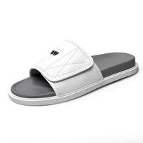 Genuine Leather Mens Summer Shoes Slip On Outdoor Walking Casual Shoes Indoor Slippers Luxury Brand Non-Slip Walking Beach Shoes 38 balta