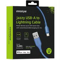 Innostyle Jazzy Usb Lightning Mfi Fast Charging Cable For Iphone Kevlar 2M Blue