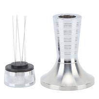 Coffee Tamper Coffee Power Press Distributor Hammer Curved Base for Home Kitchen 58mm / 2.28in 58MM