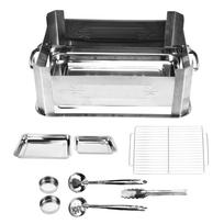 Barbecue Grill Thickened Stainless Steel Grilled Fish Stove Charcoal Alcohol Grill Rectangular