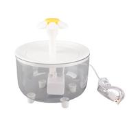 Katės vandens fontanėlis Automatinė cirkuliacija USB Skaidrus vandens rezervuaras Tylus augintinio vandens fontanėlis Katė L(for 6.5-9kg) white