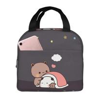 Star Night Sleeping Oxford Cloth Portable Bags Bubu Dudu Cartoon School Trip Lunch Hiking Debris Cooler Food Handbags 22x20x13CM balta