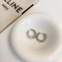 Korean Version of Simple Design Feeling Burning Wrinkle Texture Ear Buckle Women Ins Cold Wind Texture Earrings Studs Personalized Earrings