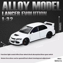 1/32 Scale Mitsubishi Lancer Evolution Right Rudder Serie Super Racing Metal Alloy Diecast Car Model Sound & Light Gift for Friend balta