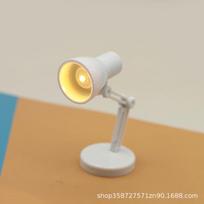 Miela Kūrybiška Mini Stalo Lempa, Knygų Lempa, Naktinė Lempa, Lėlių Namelis, Mažas Ornamentas Modelis, Žaidžiant Namus, Maži Buitiniai Prietaisai, Žaislai balta