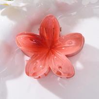 Plumeria Floral Hair Clip - Elegant Women's Shark Clip for 2025