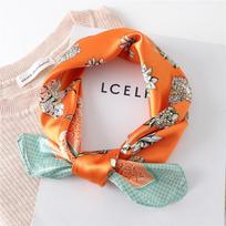 60x60cm Luxury Brand Square Scarf Women Bandana Head Scarf Half Color Female Headwear Outdoor Riding Collar Neckerchief Headband 60X60cm