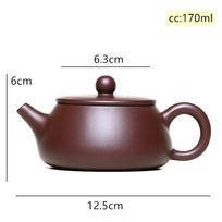Yixing arbatinukas violetinio molio akmeninis samtis arbatinukas kinų rankų darbo filtras virdulys žalias molis Zisha arbatinė authentic dovanos 170ml