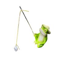 Funny Frogs Panda Fishing Statue for Garden Outdoor Decors Resins Animal Miniature Figurine Landscape Sculpture Ornament A