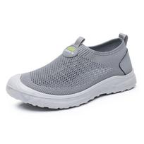 Shoes men's spring and autumn new lazy one-pedal casual soft-soled wear-resistant single shoes fashionable breathable versatile men's shoes 39 pilka spalva