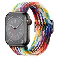 Pintas Solo Loop Apple Watch Ultra apyrankė 40mm 44mm 41mm 38mm 49mm 45mm Elastinė nailoninė apyrankė iWatch serijai 9 8 7 3 se apyrankė 38mm 40mm 41mm
