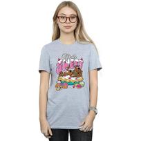 Scooby Doo Womens/Ladies Life Is Sweet Boyfriend T-Shirt L pilka
