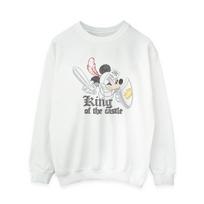 Disney Womens/Ladies Mickey Mouse King Of The Castle Sweatshirt XXL balta