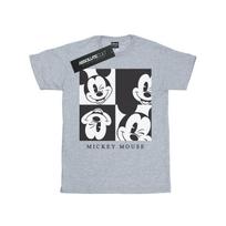 Disney Womens/Ladies Mickey Mouse Wink Cotton Boyfriend T-Shirt XL pilka