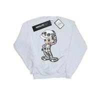 Disney Mens Mickey Mouse Skeleton Sweatshirt M balta
