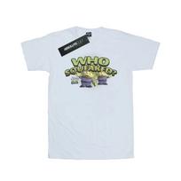 Disney Mens Toy Story Who Squeaked? T-Shirt S balta