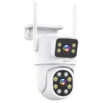 5G WIFI Wireless Security Camera 5G/2.4G WiFi 4MP Dual Lens Camera,2K HD PTZ Dome Cameras with Color Night Version, Motion Detection EU PLUG Camera
