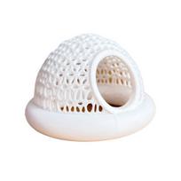 Yousheng Floating Betta Fish Hide And Shrimp Cave 3D Printed Aquarium Hammock Small Feeding Ring Resting Shelter for Fish Tank Decoration Small