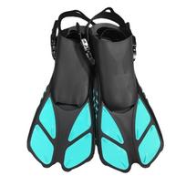Short Divings Fins Travel Size Swim Fins Adjustable Hasps Snorkels Fins Open Heel Swim Flippers Snorkeling Gear S