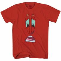 Spongebob Squarepants Mr Krabs Face 100% Cotton T-shirt Mens Tees Top L brown
