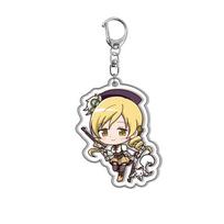 Magic Girls Madoka Magica Acrylic Keychain Madoka Kaname Homura Akemi DIY Adorable Pendant Layered Style Anime Cosplay Accessories 55mm