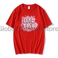 Sturniolo Triplets Lets Trip Airbrush Tshirt Crewneck Short Sleeve Tee Unisex Women Streetwear Tops Fashion Clothes 2XL black