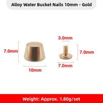 Handmade Leather Bag Decorative Bule Foot Nail Buet Fixed Flat Screw Plain Nail Fastening Tool DIY Sewing Accories 2 pack