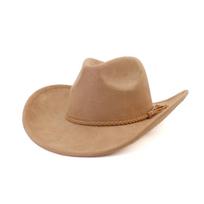 suede cowboy hat jazz panama hat unisex women's hat wide brim fedora western cowboy hat  sombrero cowboy M 56-58cm