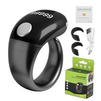 Smart Zikr Ring Tasbih Tally Counter Replaceable Ring Holder OLED Display Counter for Prayer Time Vibration Reminder Waterproof rožinio aukso spalvos