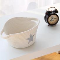 Household Items Cotton Woven Finishing Basket Nordic Five-pointed Star Cotton Rope Storage Box balta