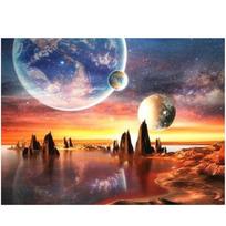 Visas 5D „Pasidaryk pats“ deimantinė tapyba Planetos paviršius Deimantinė siuvinėjimo kryželiu namų dekoracija Rankų darbo 25x30cm