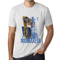 Men’s Vintage Tee Shirt Graphic T Shirt Marrakesh Lifestyle Vintage White XL baltos spalvos nuo blyksnio