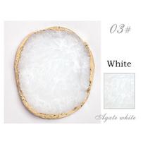 Resin Stone Transparent Color Nail Art Palette Mirror Glass Pallet Tool Blending Pigment Nail Tips rožinė