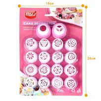 16pcs/set Fondant Cake Coupler Icing Piping Pastry Bags Nozzles Sugarcraft Adaptor