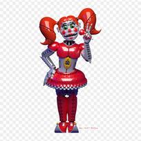 Clown Five Nights At Freddy's Sister Location Iron-on Transfers For Clothing Tshirt Bag Heat Transfer Stickers Iron On Patches black