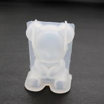 Muilo formelės Velykų zuikio epoksidinės formos triušio formos 3D susiuvimo triušio formelės Animacinio sūpynės stalo veidrodžio silikono formos vaško modelis Bear